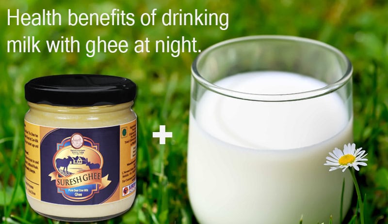 Benefits of Drinking milk at nighr: SureshFoods.com
